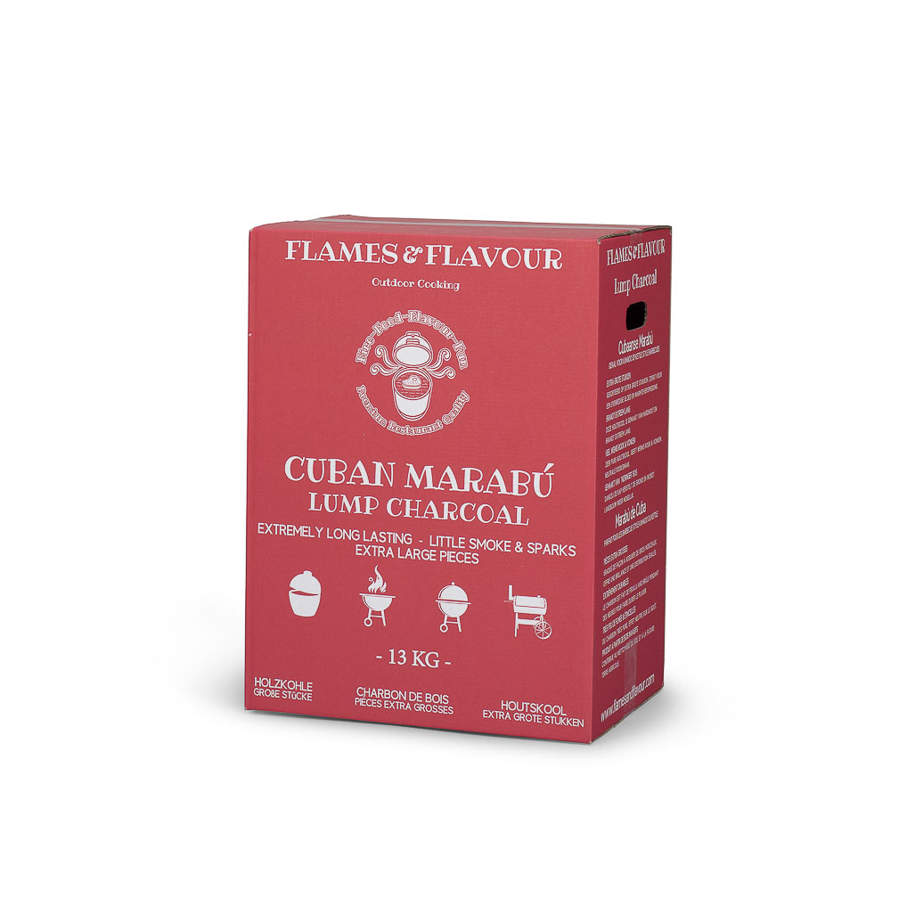 Marabu houtskool uit Cuba van Flames & Flavour